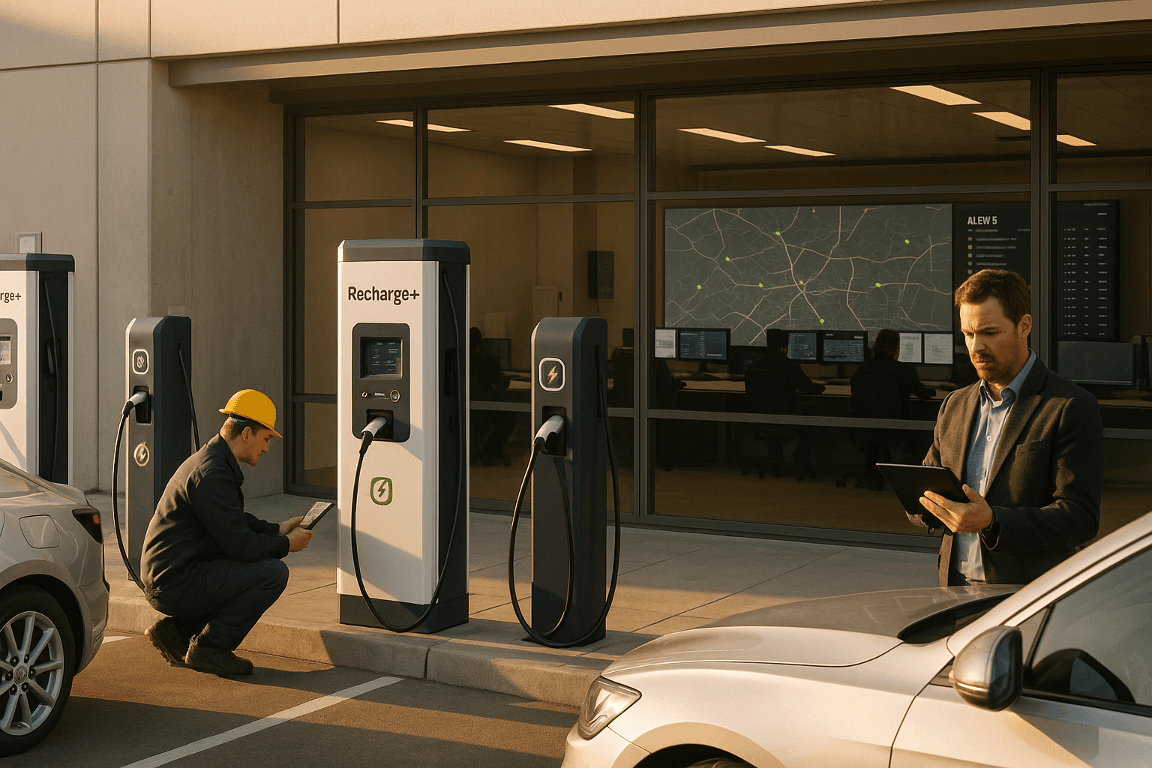 Supervision borne de recharge — gérez la flotte | Recharge+